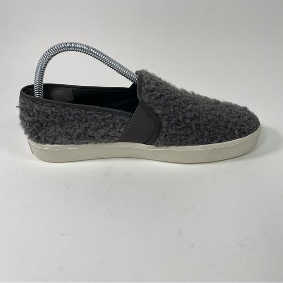 Vince Shearling Blair Sneaker Color Grey SZ 8 - Picture 4 of 10